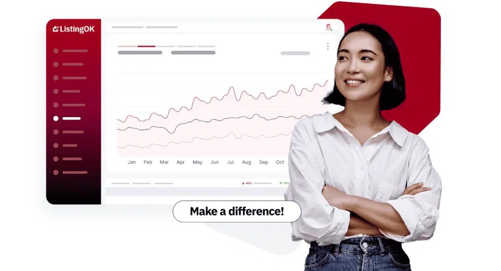 Vacation rental manager with the ListingOK revenue dashboard